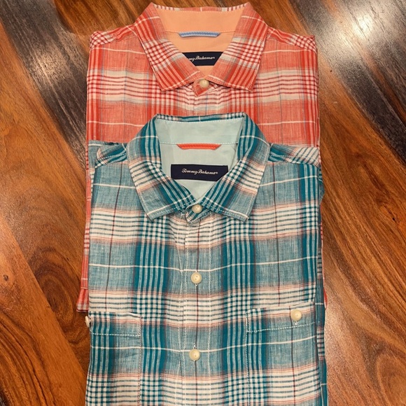 Tommy Bahama Other - 2-Tommy Bahama Button Down Checkered Men’s s/s Shirts. NWOT